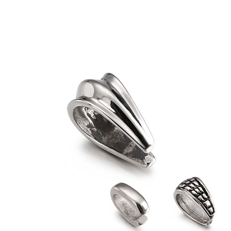 5pcs/lot Stainless Steel Pendant Pinch Bail Clasps Necklace Hooks Clips Connector For Jewelry Making Findings Accessories DIY.
