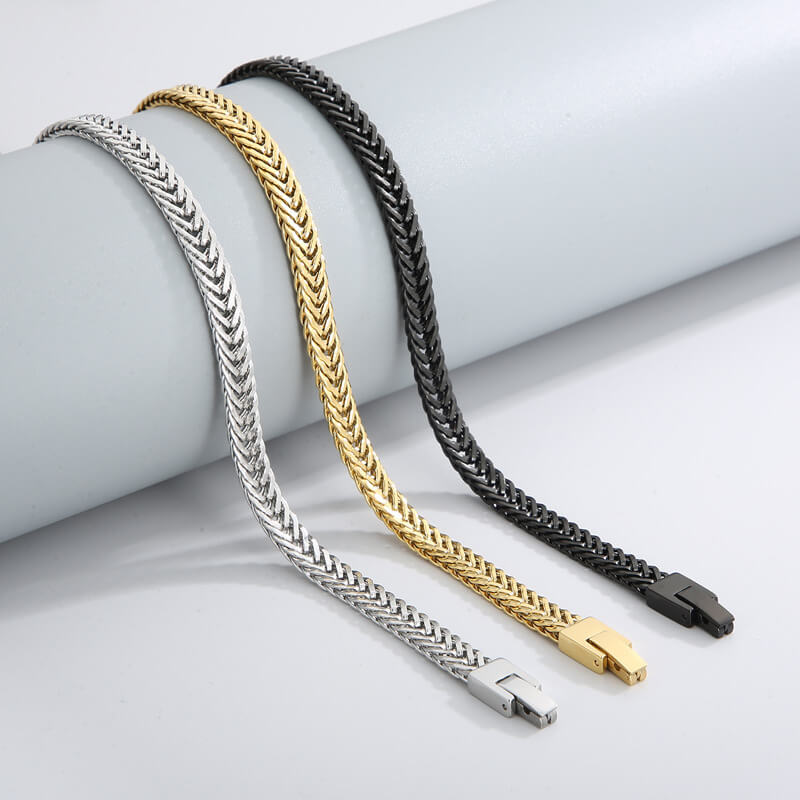 Kalen 6mm Wholesale Stainless Steel Foxtail Link Chain Necklace for Men Women - view 1