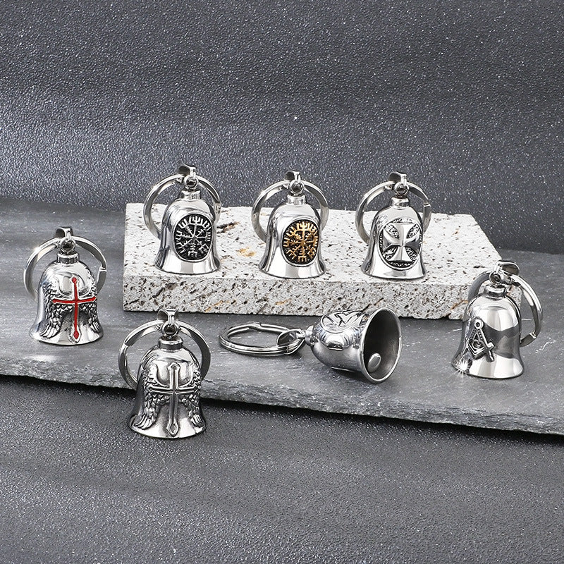 Viking Compass Bell Keychain - view 1