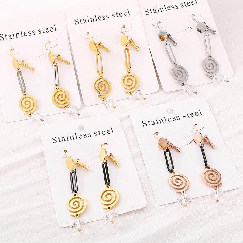 Kalen Stainless Steel Geometry Drop Earrings for Women - kalen