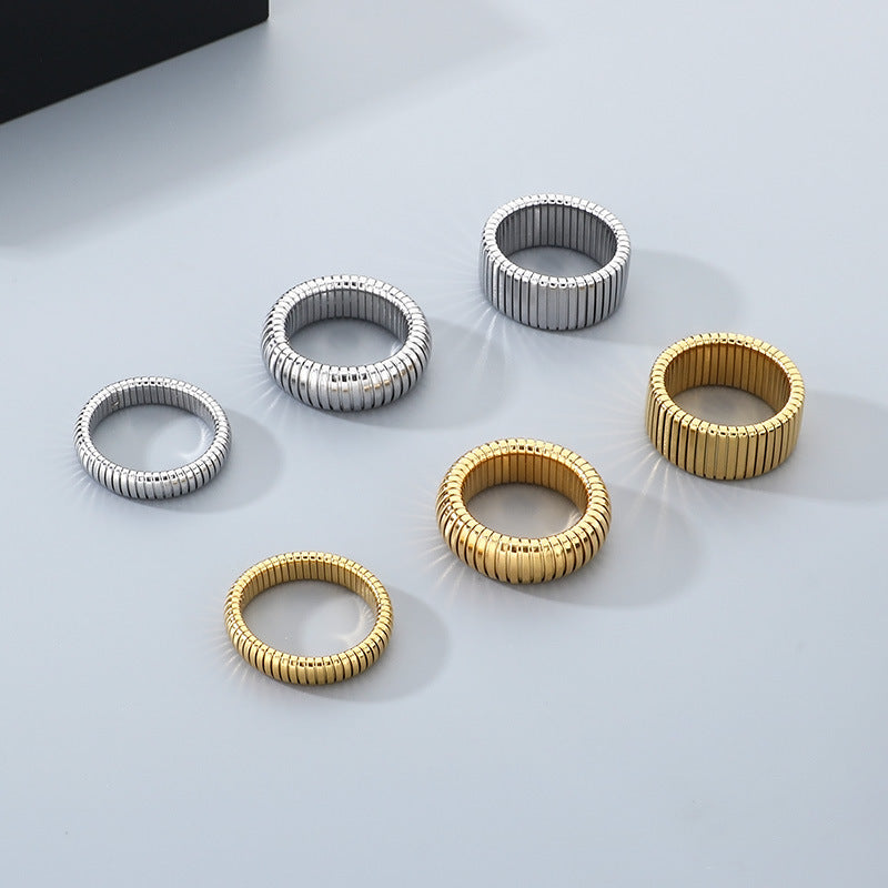 Wholesale Geometric Stainless Steel Rings for Unisex Fashion - view 1