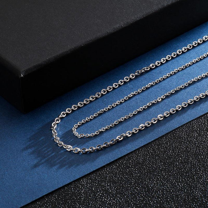 1.5/2/2.4/3mm O-Chain Link Loop Chain Stainless Steel Necklace - kalen