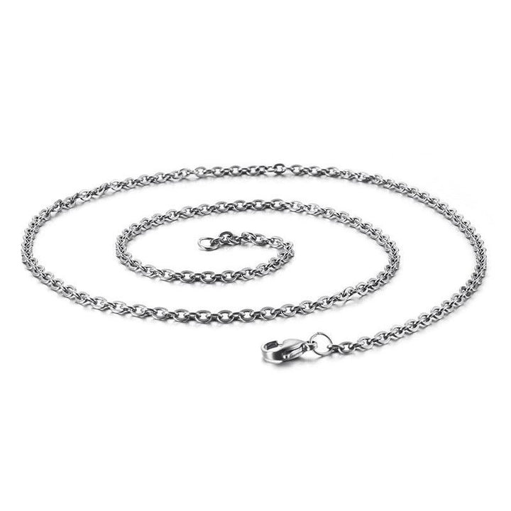 1.5/2/2.4/3mm O-Chain Link Loop Chain Stainless Steel Necklace - kalen