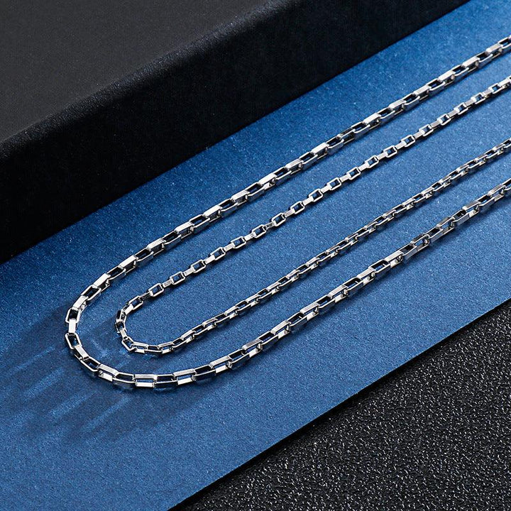 1.5/2/2.5/3/5mm Square Box Link Chain Necklace For Women - kalen