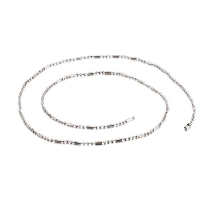 KALEN Stainless Steel Chain Necklace Men Women 45-70cm Link Bamboo Chain Beads Chain Choker Jewelry Accessories 2020.