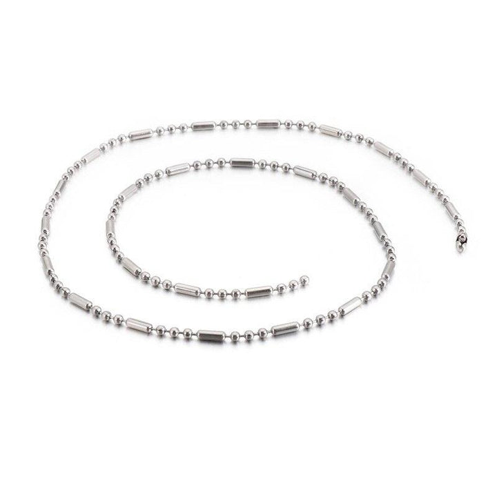 KALEN Stainless Steel Chain Necklace Men Women 45-70cm Link Bamboo Chain Beads Chain Choker Jewelry Accessories 2020.