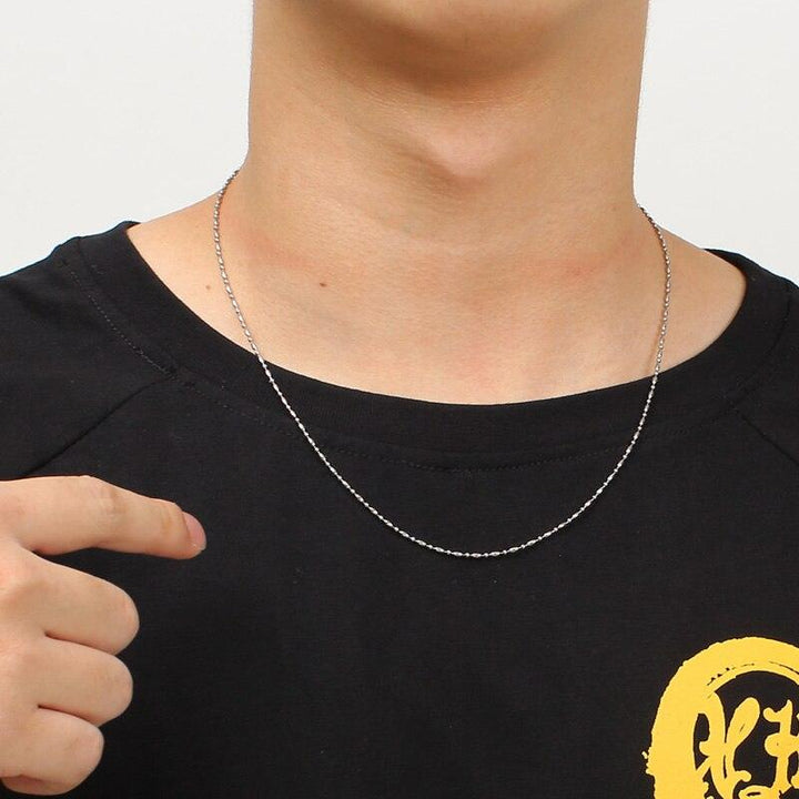 KALEN Stainless Steel Chain Necklace Men Women 45-70cm Link Bamboo Chain Beads Chain Choker Jewelry Accessories 2020.