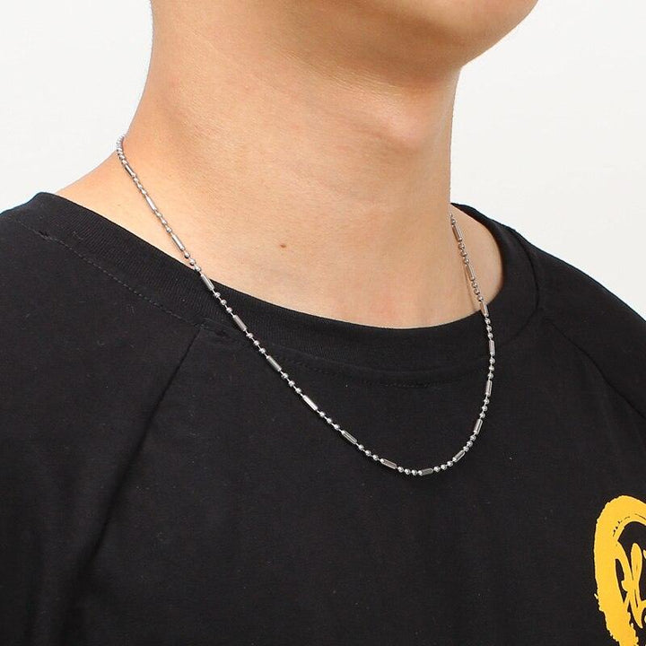 KALEN Stainless Steel Chain Necklace Men Women 45-70cm Link Bamboo Chain Beads Chain Choker Jewelry Accessories 2020.