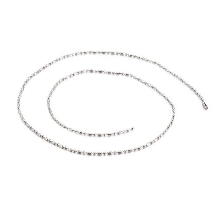 KALEN Stainless Steel Chain Necklace Men Women 45-70cm Link Bamboo Chain Beads Chain Choker Jewelry Accessories 2020.