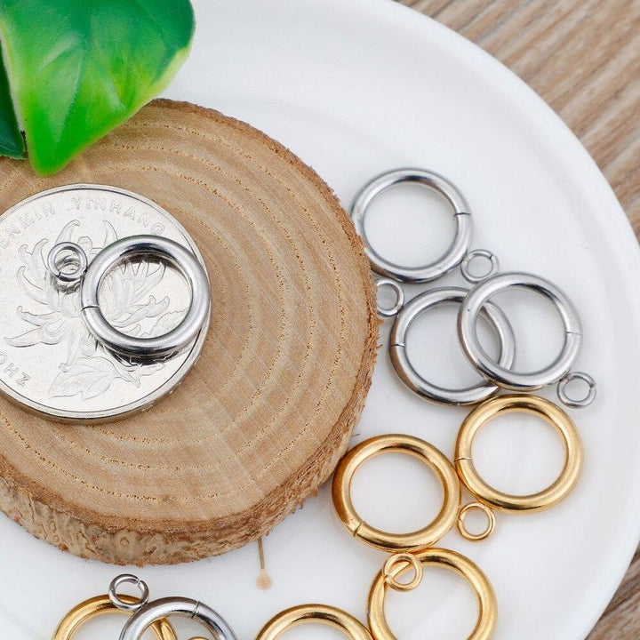 10pcs/lot 2*13MM Jump Rings Stainless Steel S/Gold Loops Open Rings DIY Split Rings For Making Jewelry.