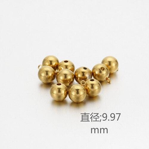 10pcs/lot 4/6/8/10mm Stainless Steel Charm Pendant Connectors Bracelet Beads DIY Necklace Bracelet Jewelry Findings.