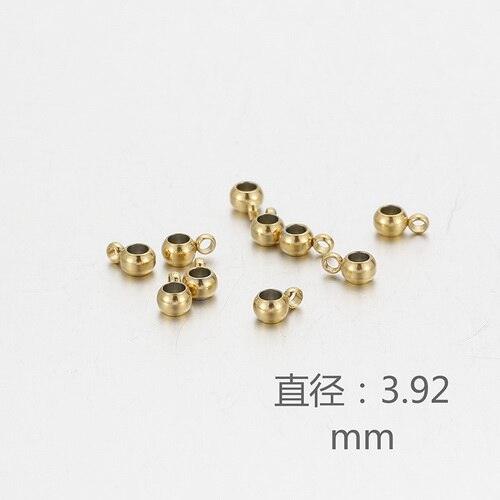 10pcs/lot 4/6/8/10mm Stainless Steel Charm Pendant Connectors Bracelet Beads DIY Necklace Bracelet Jewelry Findings.