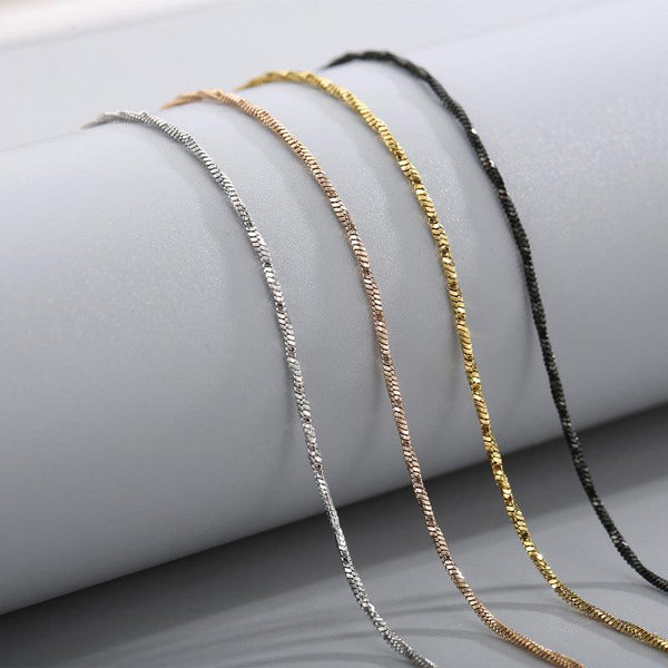 Square Snake Chain Necklace – kalen