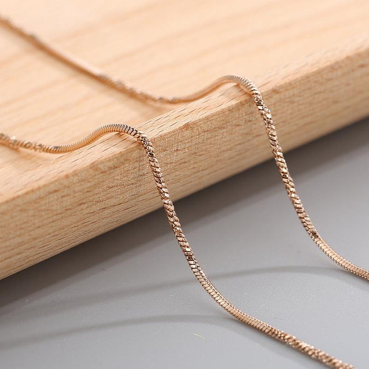 1/1.2/1.5mm Twist And Square Snake Necklace - kalen