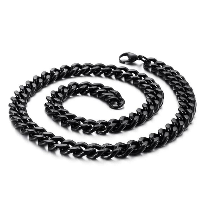 KALEN 11mm Width Chunky Cuban Chains For Men Women 45cm--65cm Stainless Steel Chain Choker Necklace Jewelry.