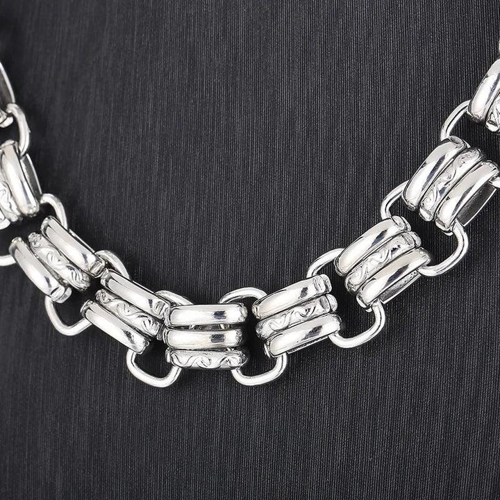 Three Loop Chain 15mm Three Paperclip Loop Chain Necklace Stainless Steel – kalen