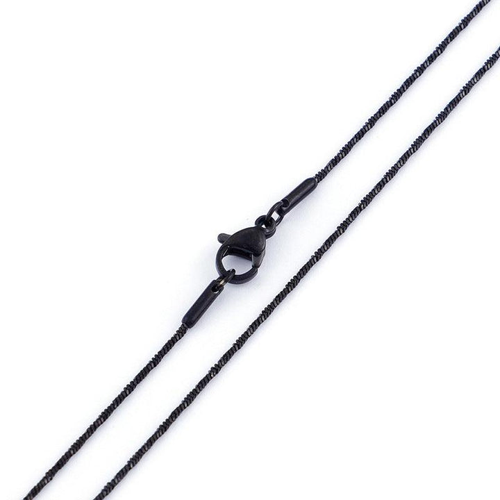 1mm Twist Rounded Snake Chain Necklace For Men Women - kalen