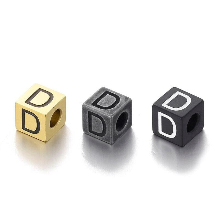 1pcs/lot Letters Charm Stainless Steel A-Z Letter Gold Charms Alphabet Charm Pendants for Bracelet Necklace Crafts Making.