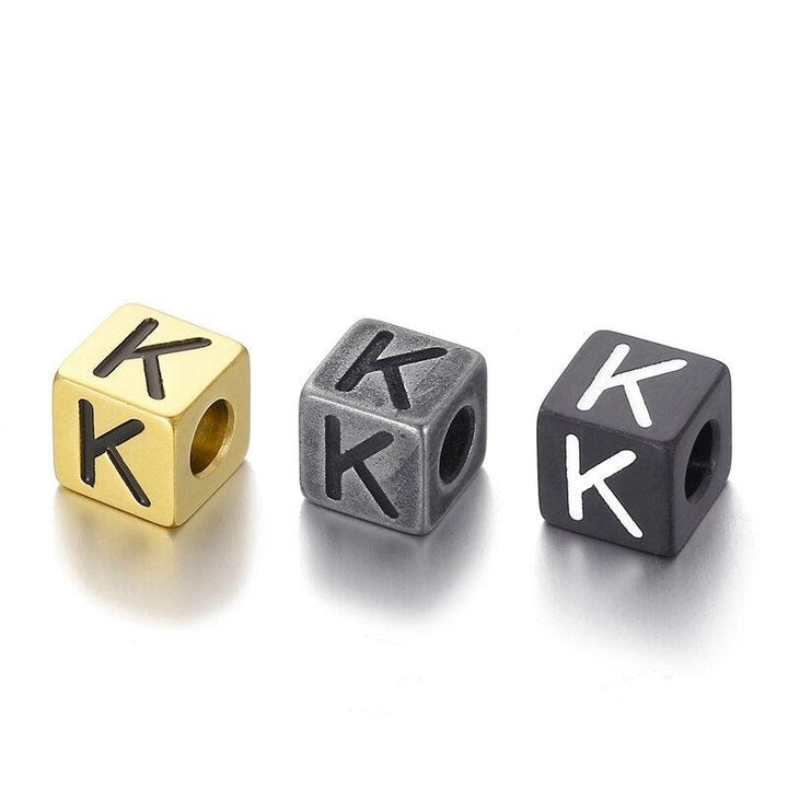 1pcs/lot Letters Charm Stainless Steel A-Z Letter Gold Charms Alphabet Charm Pendants for Bracelet Necklace Crafts Making.