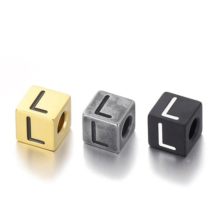 1pcs/lot Letters Charm Stainless Steel A-Z Letter Gold Charms Alphabet Charm Pendants for Bracelet Necklace Crafts Making.