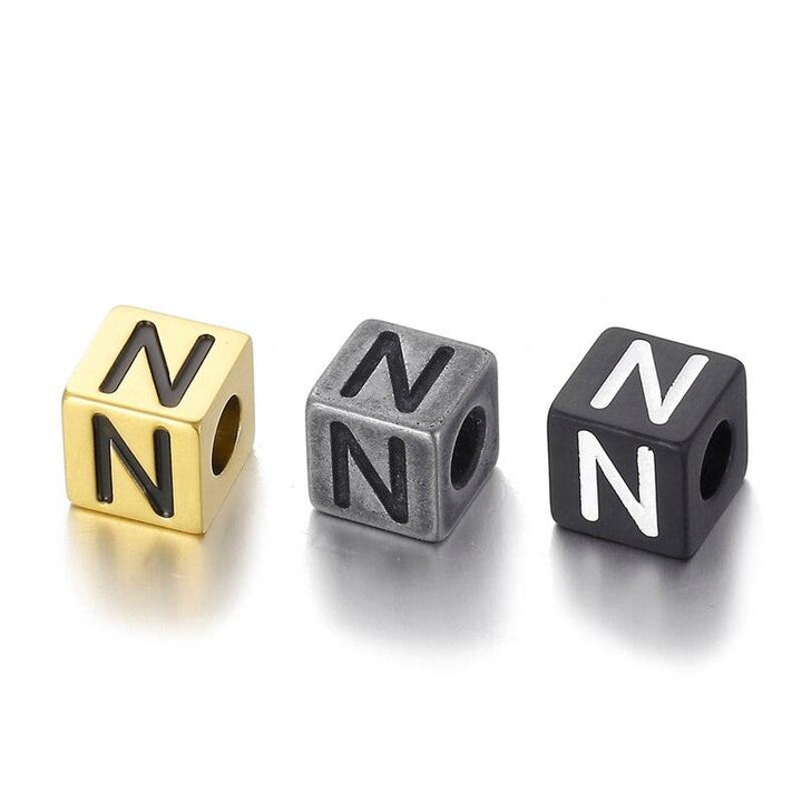 1pcs/lot Letters Charm Stainless Steel A-Z Letter Gold Charms Alphabet Charm Pendants for Bracelet Necklace Crafts Making.