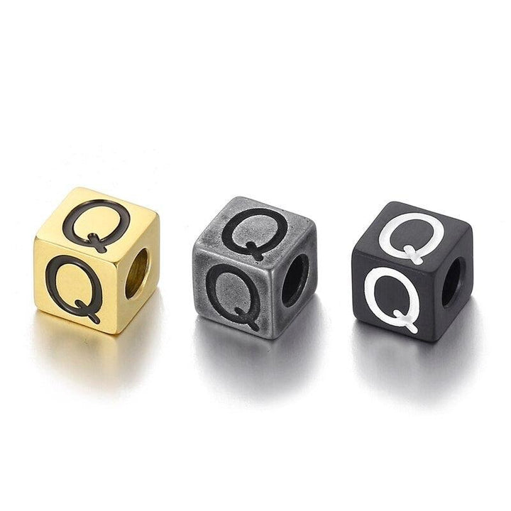 1pcs/lot Letters Charm Stainless Steel A-Z Letter Gold Charms Alphabet Charm Pendants for Bracelet Necklace Crafts Making.