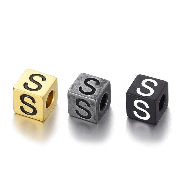 1pcs/lot Letters Charm Stainless Steel A-Z Letter Gold Charms Alphabet Charm Pendants for Bracelet Necklace Crafts Making.