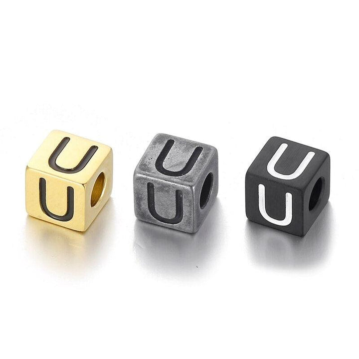 1pcs/lot Letters Charm Stainless Steel A-Z Letter Gold Charms Alphabet Charm Pendants for Bracelet Necklace Crafts Making.