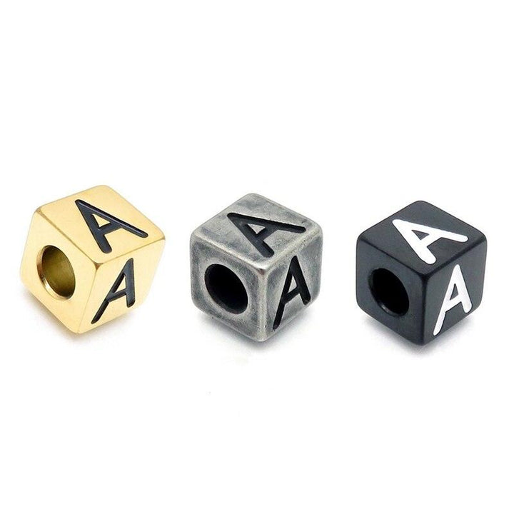 1pcs/lot Letters Charm Stainless Steel A-Z Letter Gold Charms Alphabet Charm Pendants for Bracelet Necklace Crafts Making.