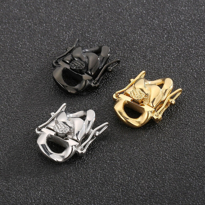1set Snap Dragon Beard Clasp Hooks Stainless Steel 3 Sizes DIY Jewelry Making Findings for Neckalce Bracelet Supplies.