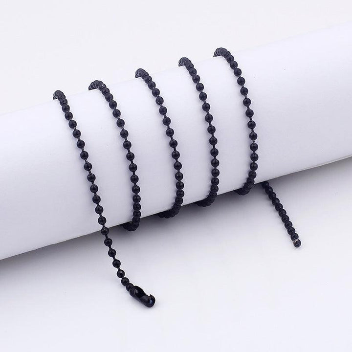 2.4/3mm Stainless Steel Bead Chain Necklace - kalen