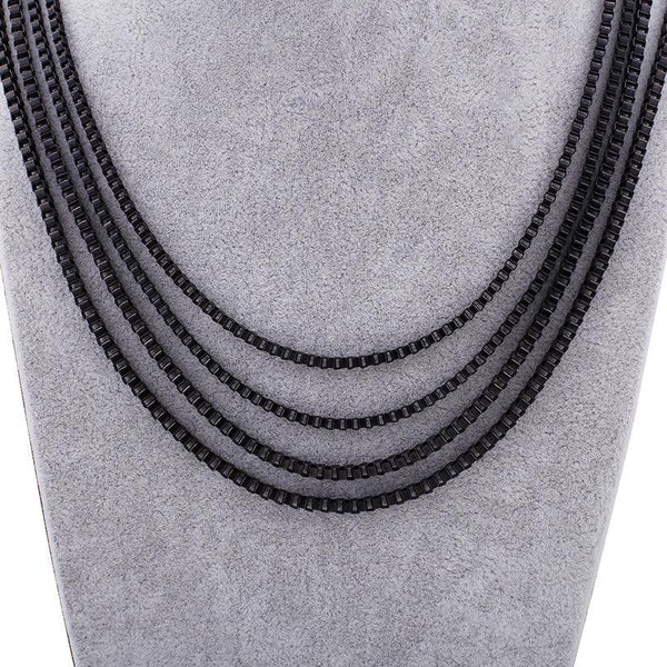 2.5/3mm Square Box Link Chain Necklace For Women - kalen