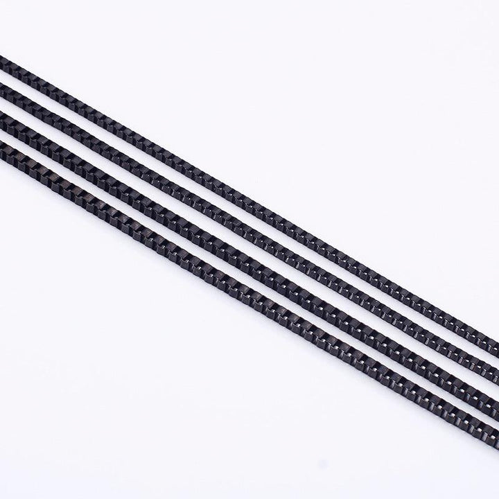 2.5/3mm Square Box Link Chain Necklace For Women - kalen