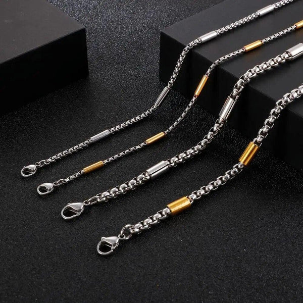 2.5/5mm Ferrero Rounded Box Chain Link Necklace - kalen