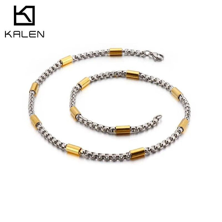 2.5/5mm Ferrero Rounded Box Chain Link Necklace - kalen