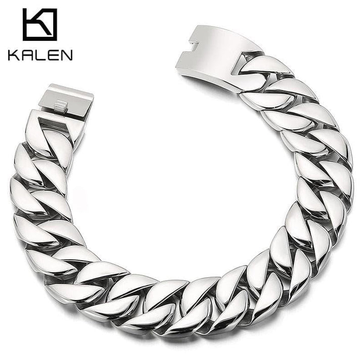 Kalen 20mm/31mm Punk Men's Women's Stainless Steel Necklace Curb Cuban Chain Necklace Choker Jewelry 40/42/72mm ;ength.