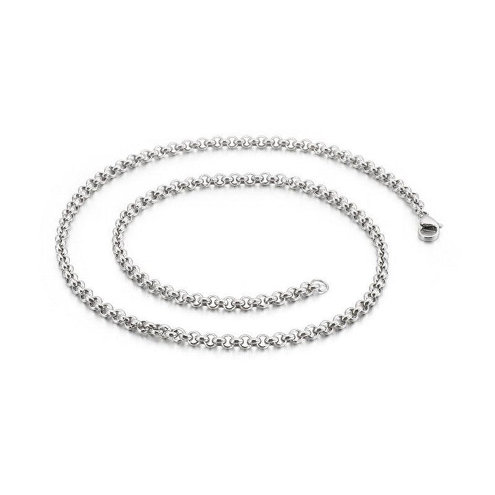 2/2.4/3/4/5/6/10/12mm Stainless Steel Faceted Cutting Rouned Box Link Chain Necklace - kalen