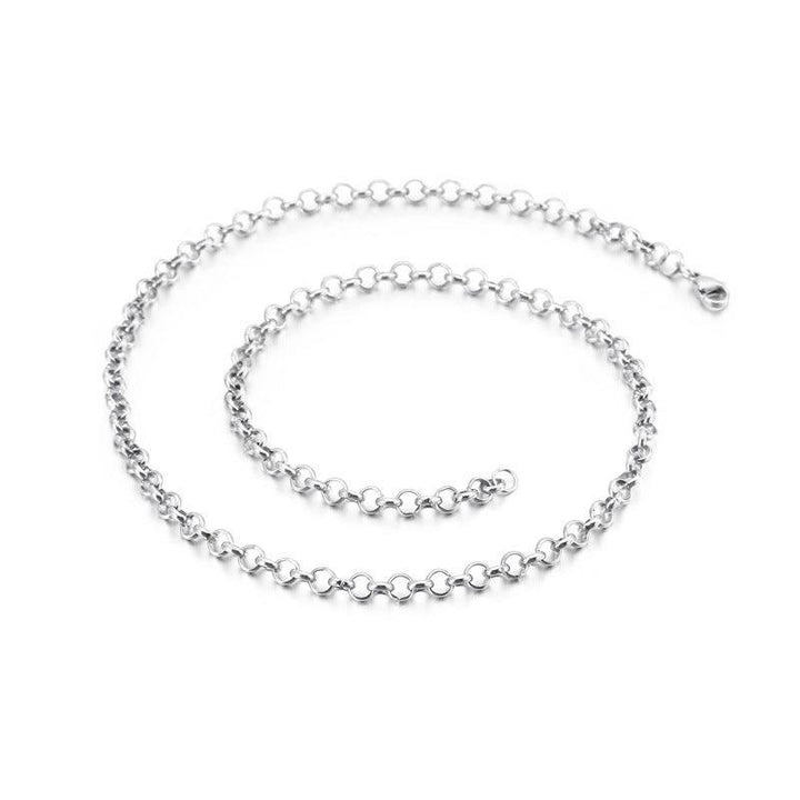 2/2.4/3/4/5/6/10/12mm Stainless Steel Faceted Cutting Rouned Box Link Chain Necklace - kalen