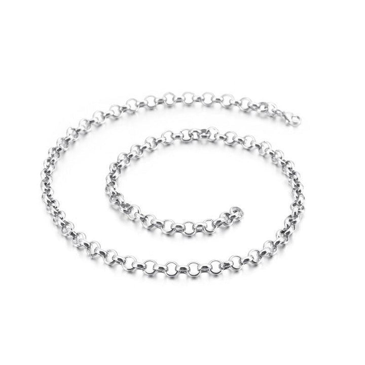 2/2.4/3/4/5/6/10/12mm Stainless Steel Faceted Cutting Rouned Box Link Chain Necklace - kalen