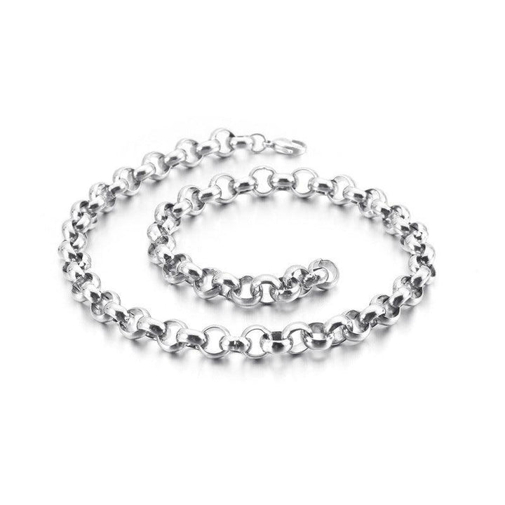 2/2.4/3/4/5/6/10/12mm Stainless Steel Faceted Cutting Rouned Box Link Chain Necklace - kalen