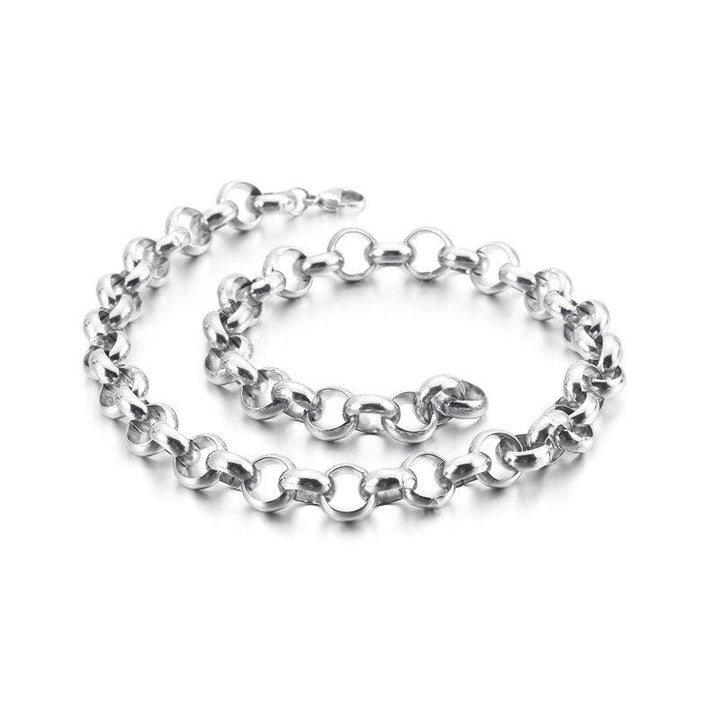 2/2.4/3/4/5/6/10/12mm Stainless Steel Faceted Cutting Rouned Box Link Chain Necklace - kalen