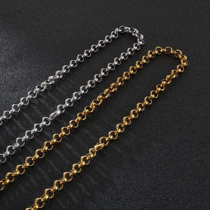 2/2.4/3/4/5/6/10/12mm Stainless Steel Faceted Cutting Rouned Box Link Chain Necklace - kalen