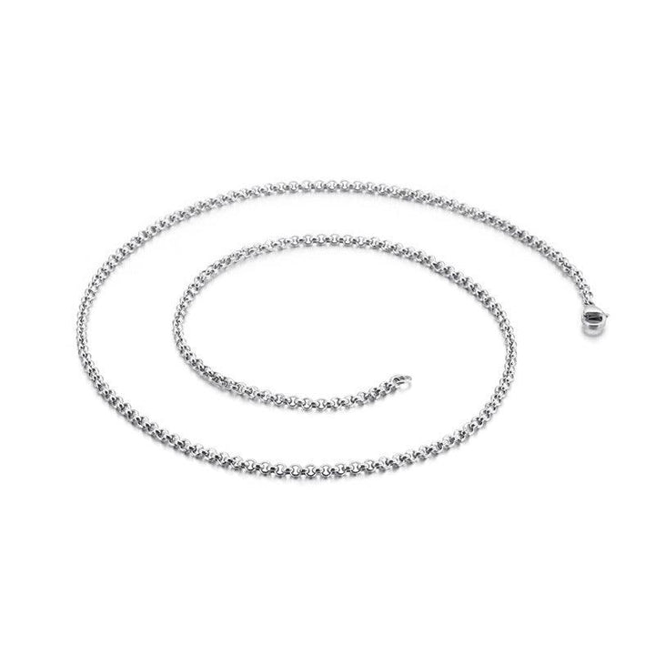 2/2.4/3/4/5/6/10/12mm Stainless Steel Faceted Cutting Rouned Box Link Chain Necklace - kalen