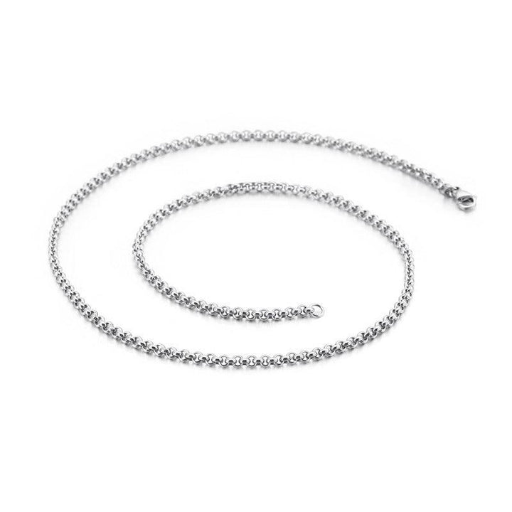 2/2.4/3/4/5/6/10/12mm Stainless Steel Faceted Cutting Rouned Box Link Chain Necklace - kalen