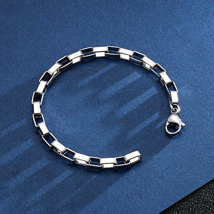 2/2.5/3/5mm Square Box Link Chain Bracelet For Women - kalen