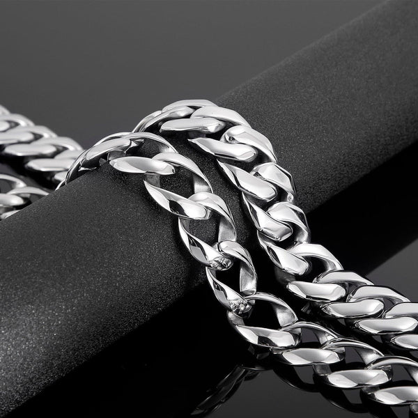 Kalen Punk 24mm Heavy Chain O-chain Men's Stainless Steel High Quality Necklace Rock Party Accessories.