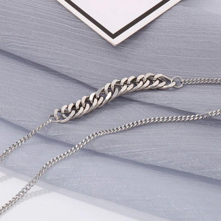 2/6mm Double Layer O-chain Chain Necklace for Women - kalen