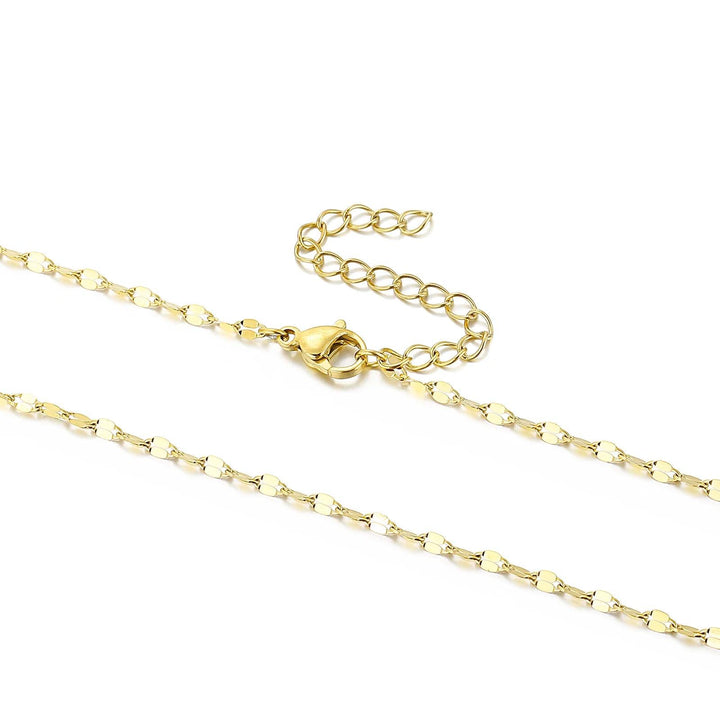 2mm Lip Sequin Chain Necklace for Women - kalen