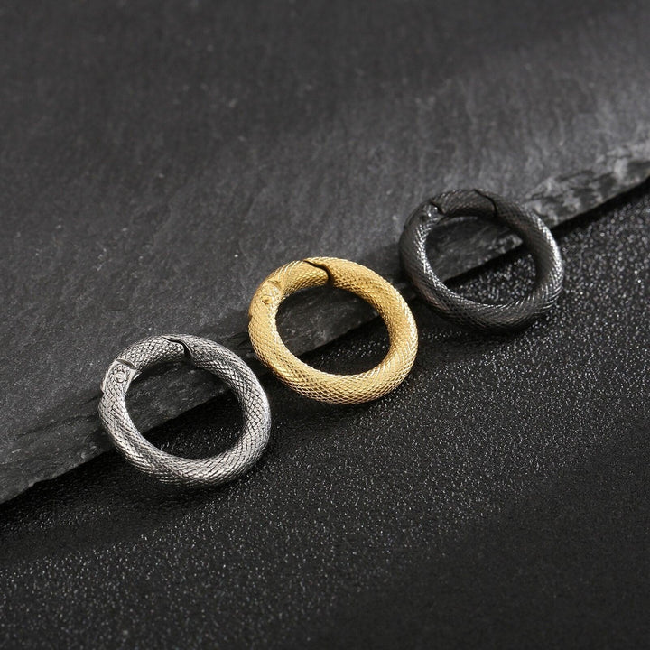 2pcs/Lot Connections Ring Carabiner Rings Spring Open Ring Clasp Bracelet Necklace Accessories DIY Jewelry Findings.