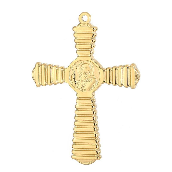 2pcs/Lot Stainless Steel 8 Styles Cross Charms Pendant Religious Jewelry Making DIY Charms Handmade Crafts.